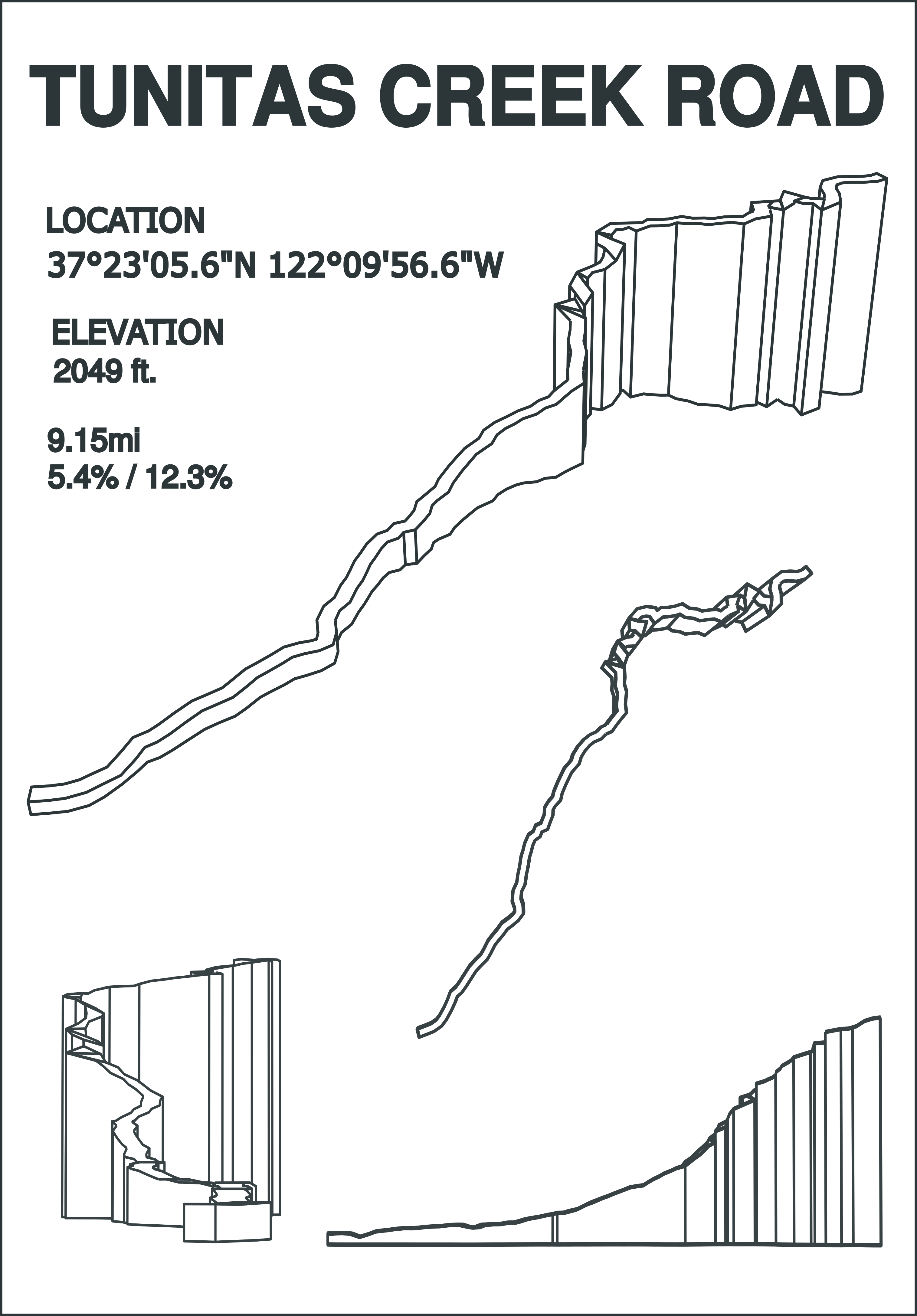 Tunitas Creek Road Print
